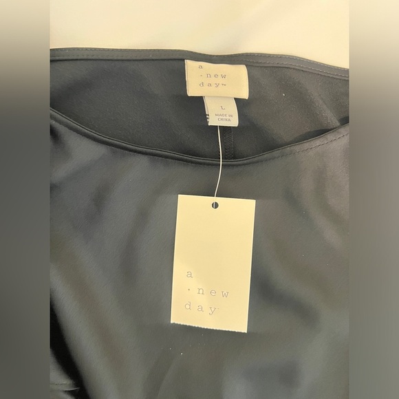 A New Day Black Maxi Dress with Slit - Picture 5 of 5